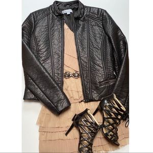 BCBG MaxAzria One Shoulder Ruffle Tiered Dress